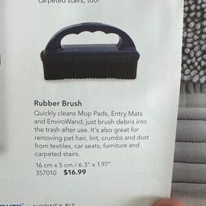 Norwex Rubber Brush - Black